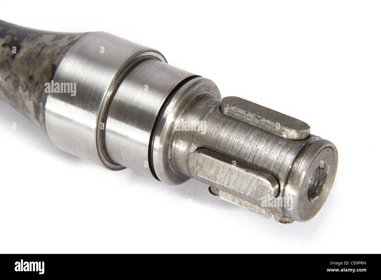 Image keyed connection to the shaft, isolated, on a white background