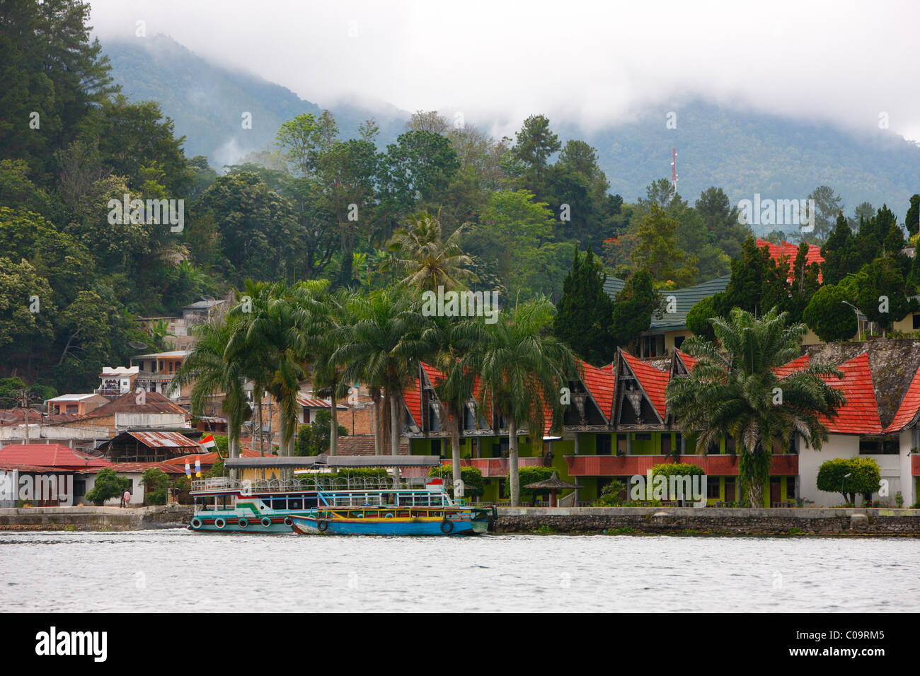Tuk Tuk, Samosir island, Lake Toba, Batak region, Sumatra, Indonesia, Asia Stock Photo