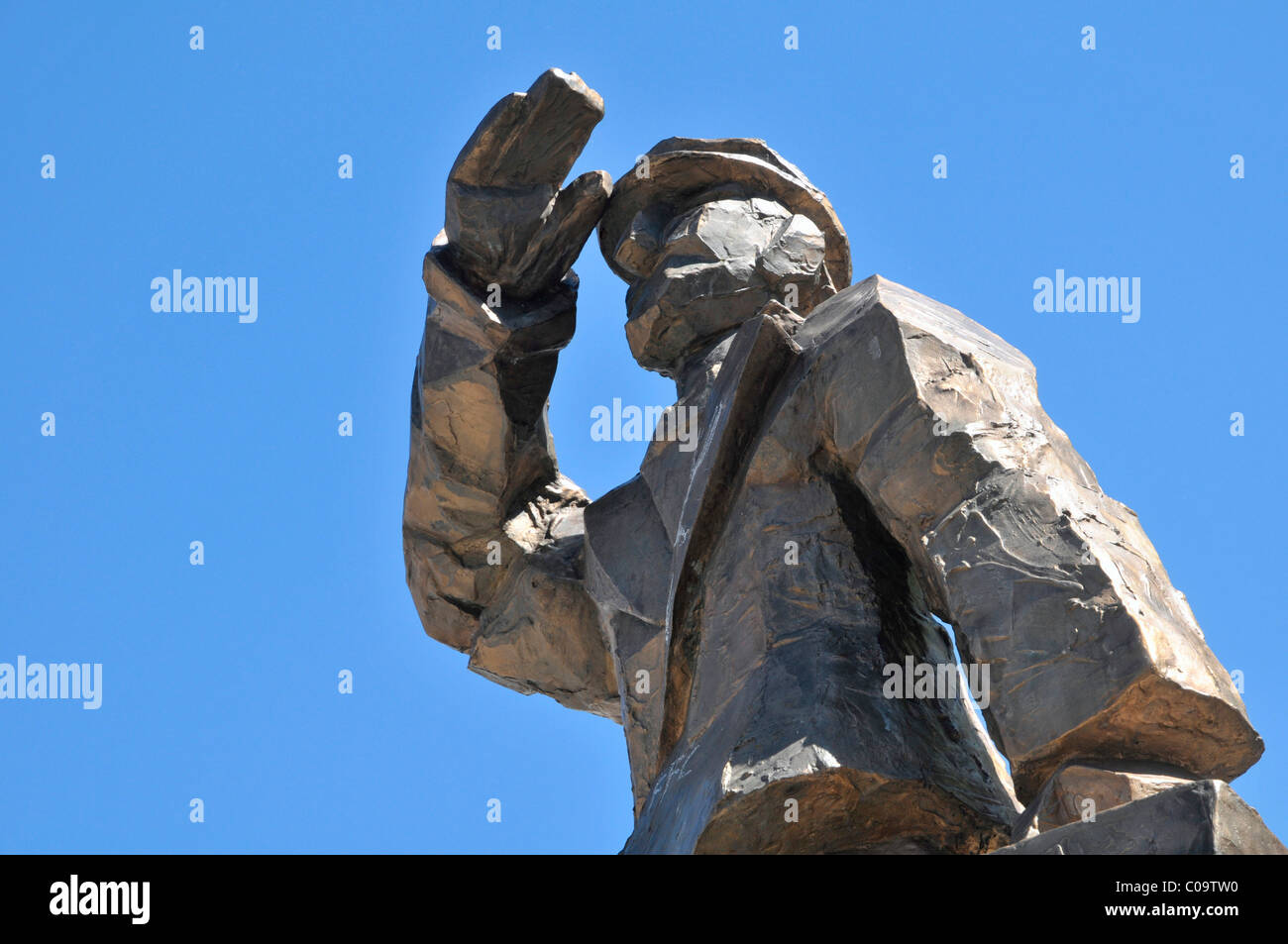 Monument to Hans Albers, Hans-Albers-Platz, Hamburg, Germany, Europe Stock Photo