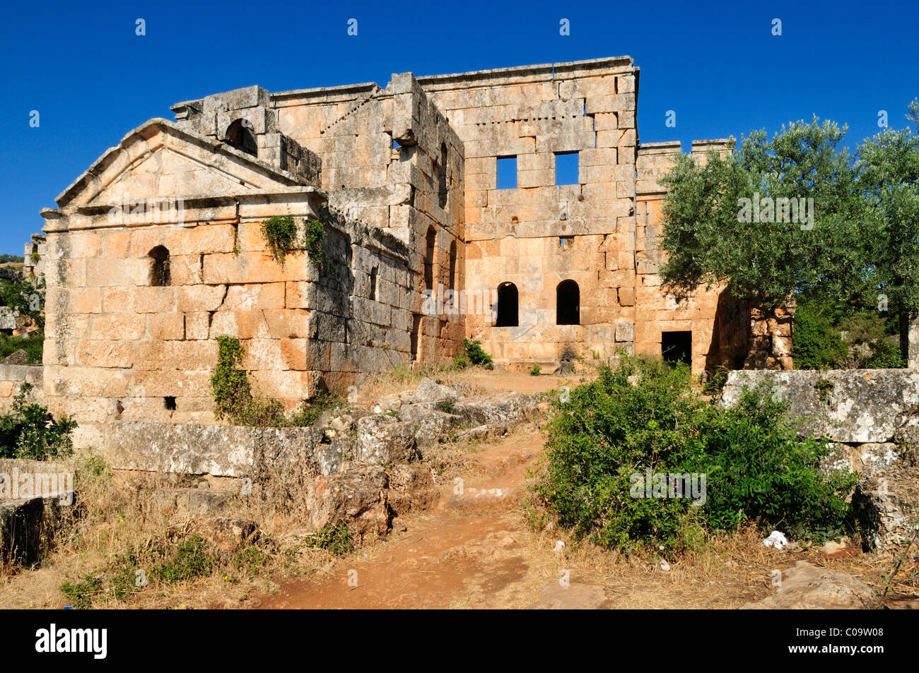 Byzantine church ruin at the archeological site of Al-Bara, Dead Cities ...