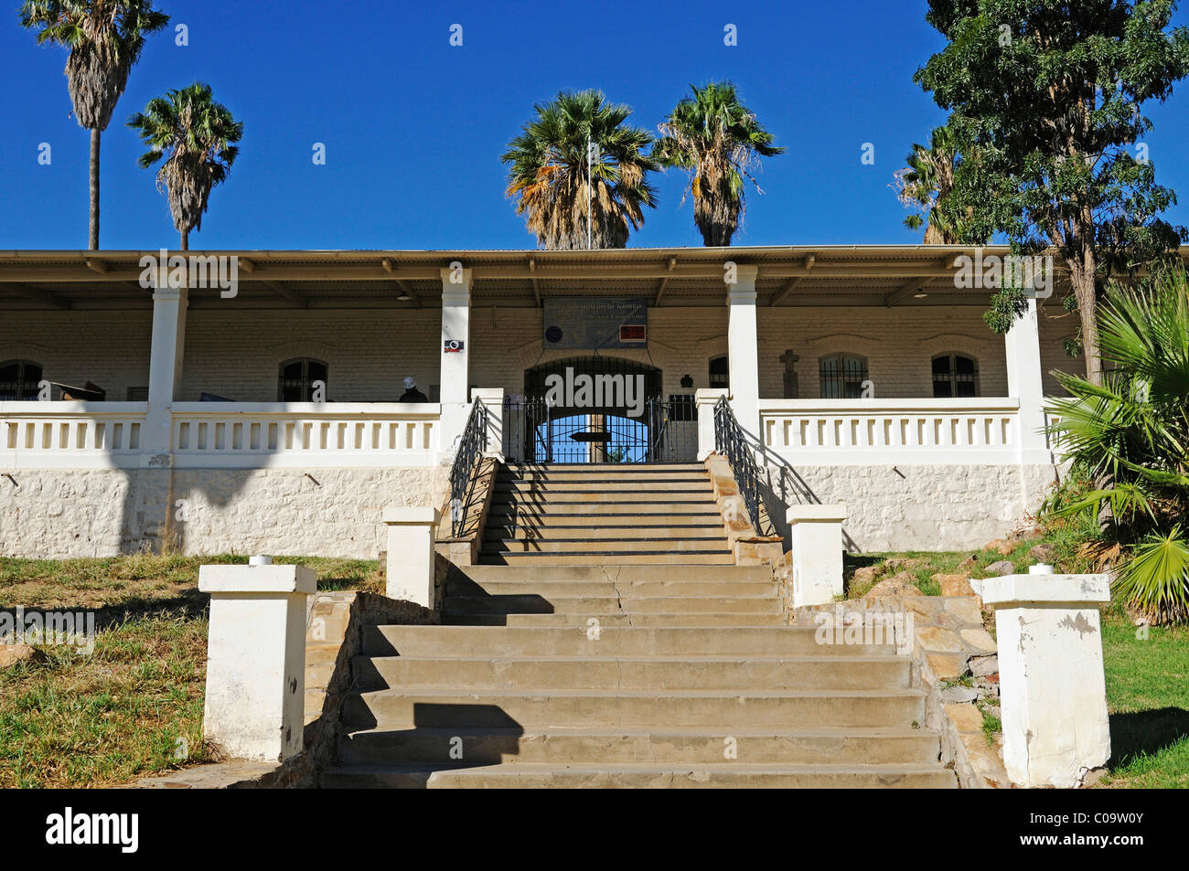 Entrance of the Alte Feste, fortress from 1890 of the German colonial forces under Captain Curt von François in German South Stock Photo