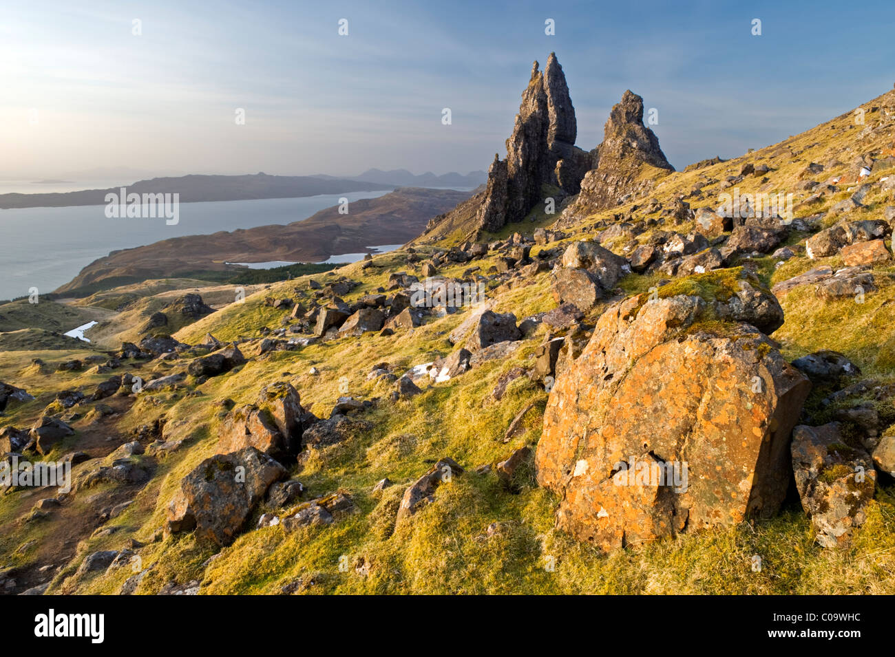 The Old Man of Storr, Trotternish Peninsular, Isle of Skye, Inner Hebrides, Scotland, UK Stock Photo