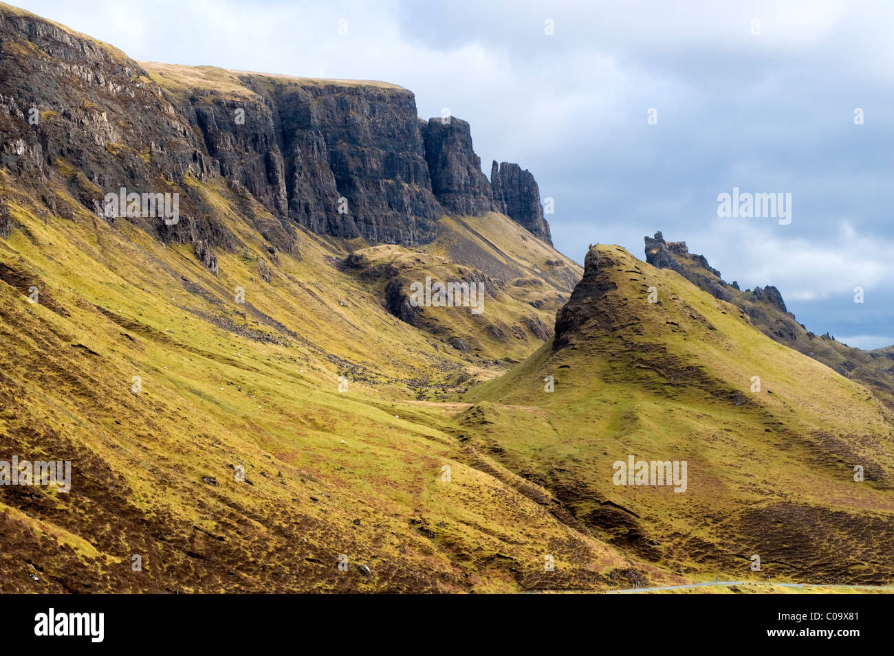 The Quiraing, Isle of Skye, Inner Hebrides, Scottish Highlands, Scotland, UK Stock Photo
