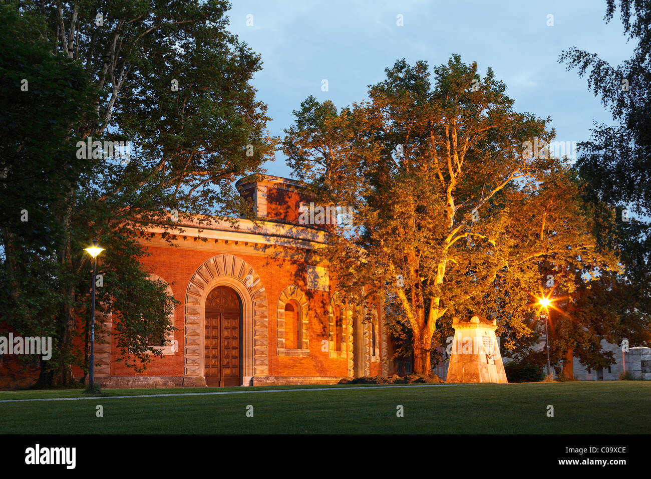 Reduit Tilly fortress, Klenzepark, Ingolstadt, Upper Bavaria, Bavaria, Germany, Europe Stock Photo