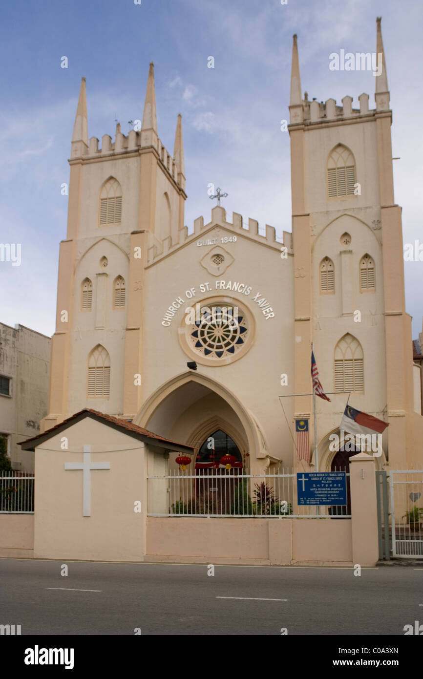Malaysia Malacca (Melaka) StFrancis Xavier church Stock Photo Alamy