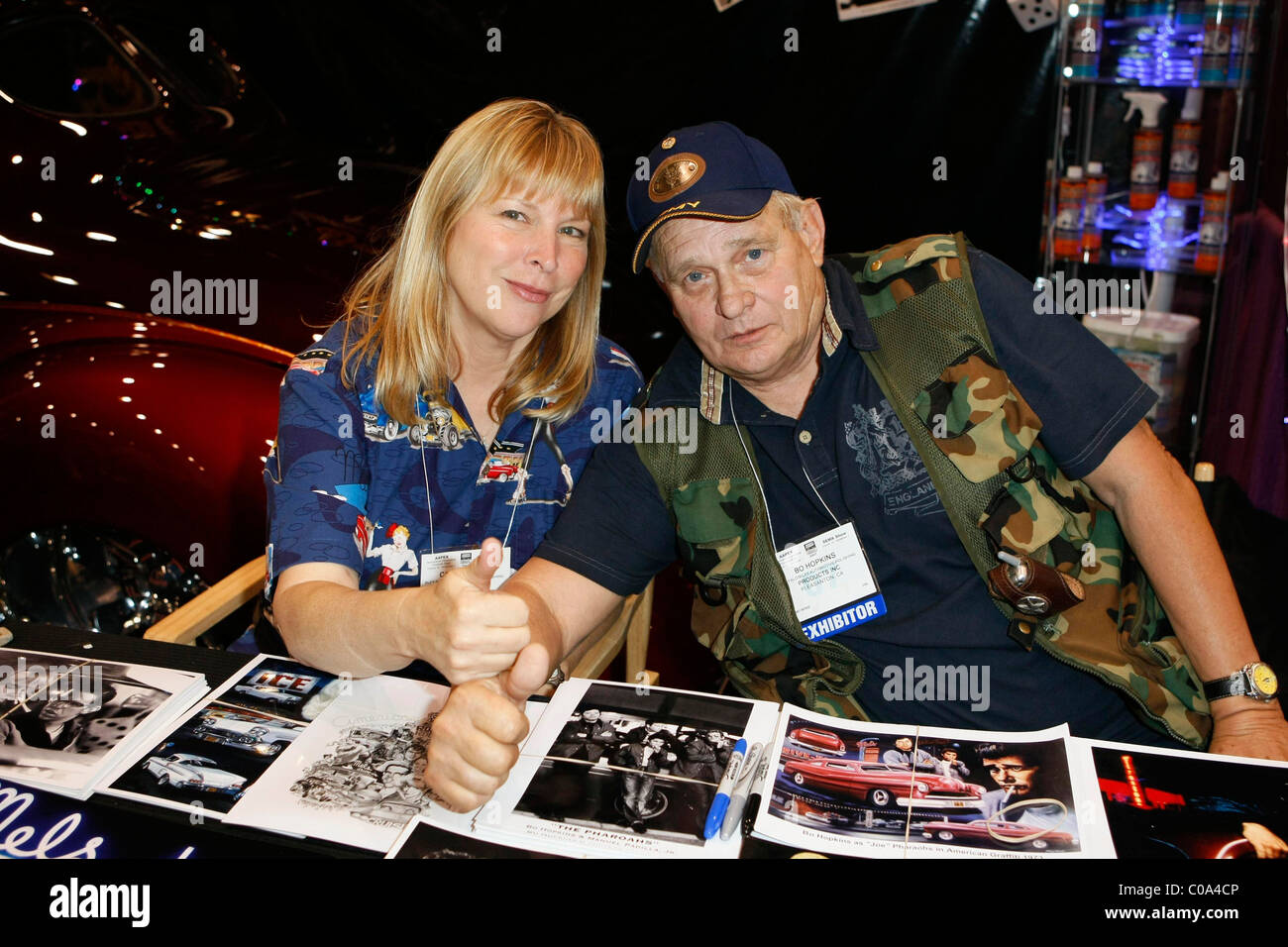 Candy Clark and Bo Hopkins SEMA Convention at the Las Vegas Convention Center Las Vegas, Nevada - 02.11.07 Stock Photo