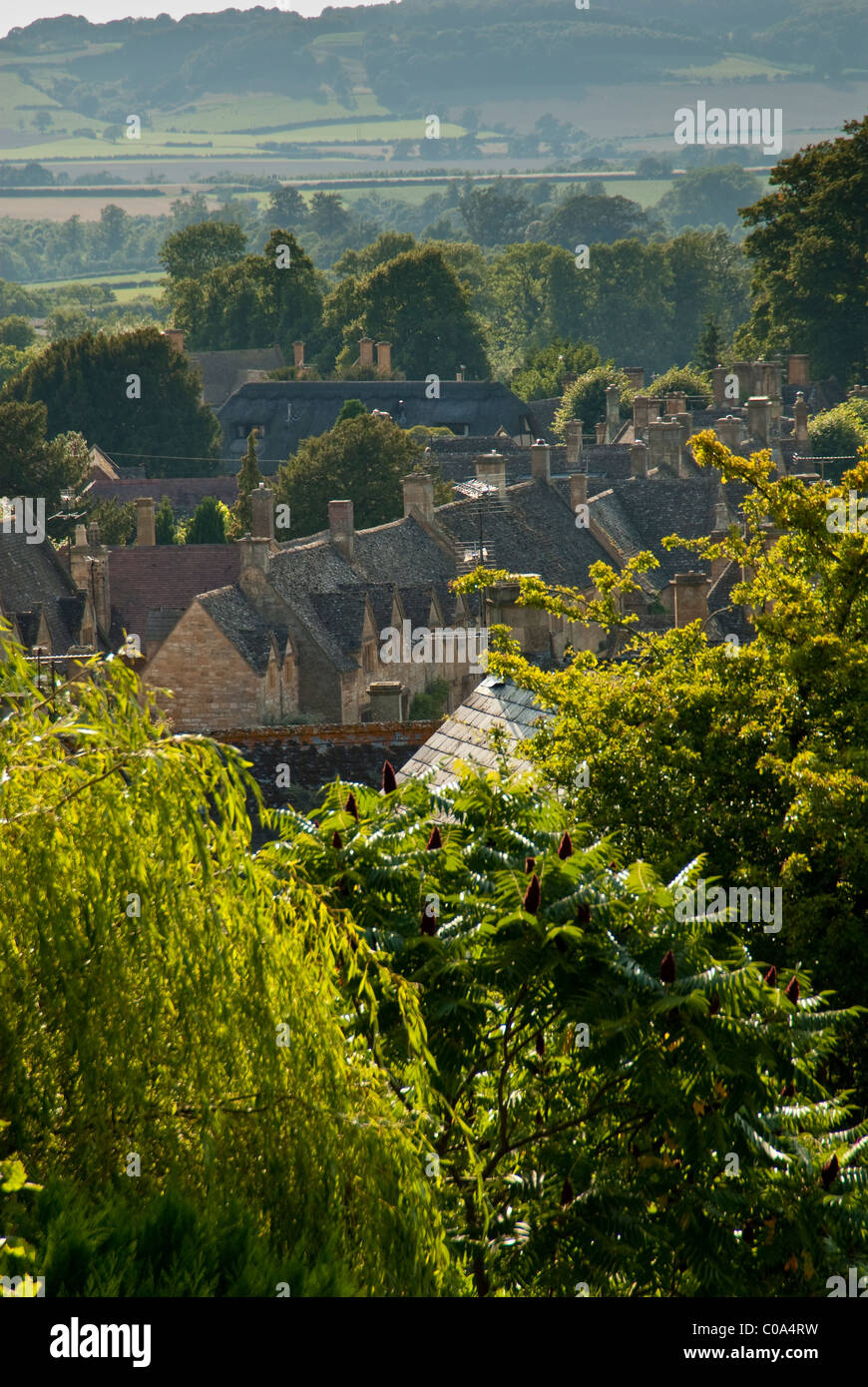 Views across Stanton village, Gloucestershire, Cotswolds, England Stock Photo Alamy
