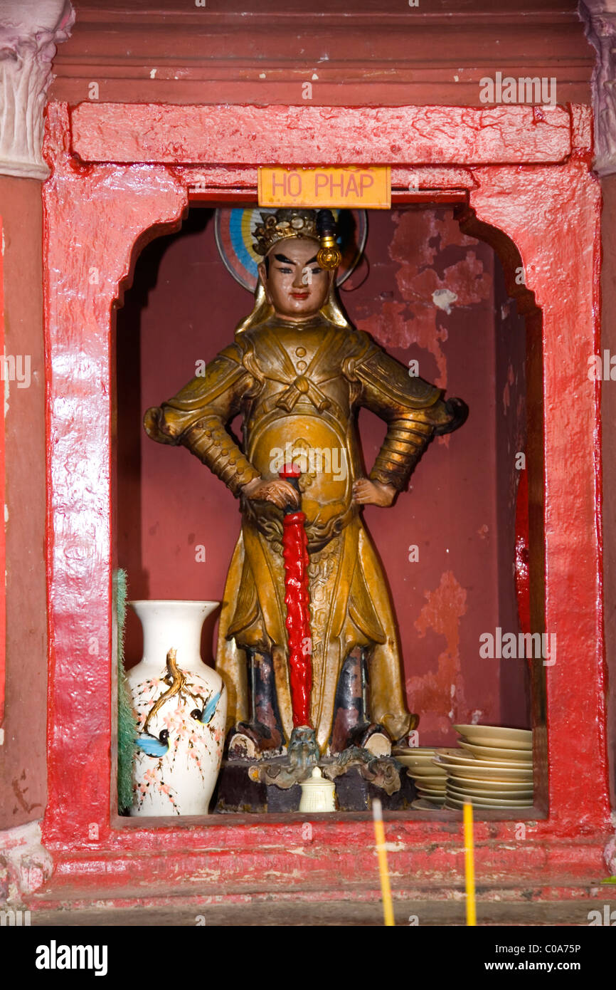 statue in the taoist Jade Emperor Pagoda (Chua Ngoc Hoang). Saigon or ...