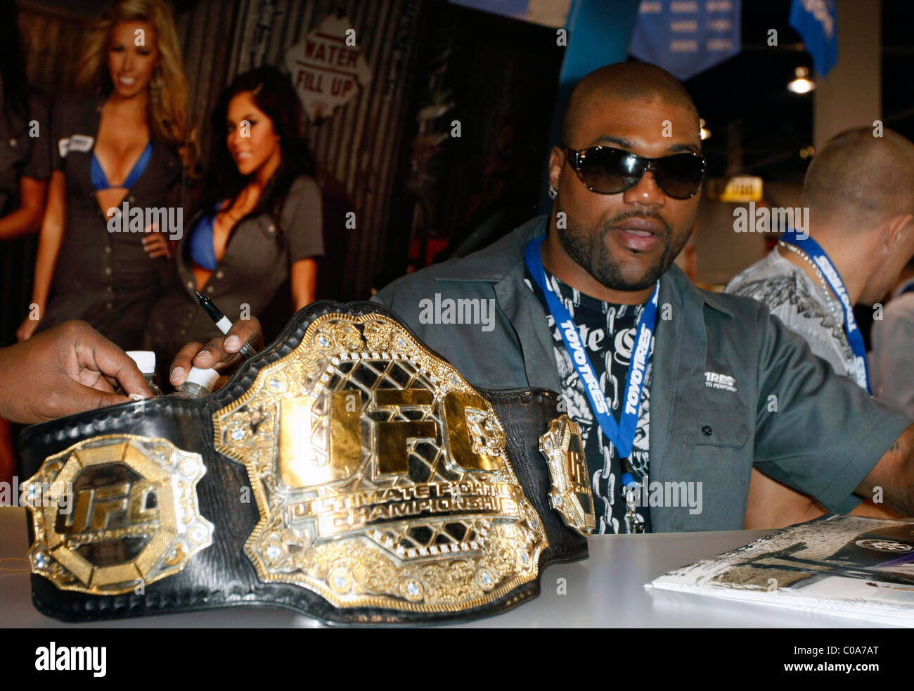 Quinton Rampage Jackson SEMA Convention at the Las Vegas Convention