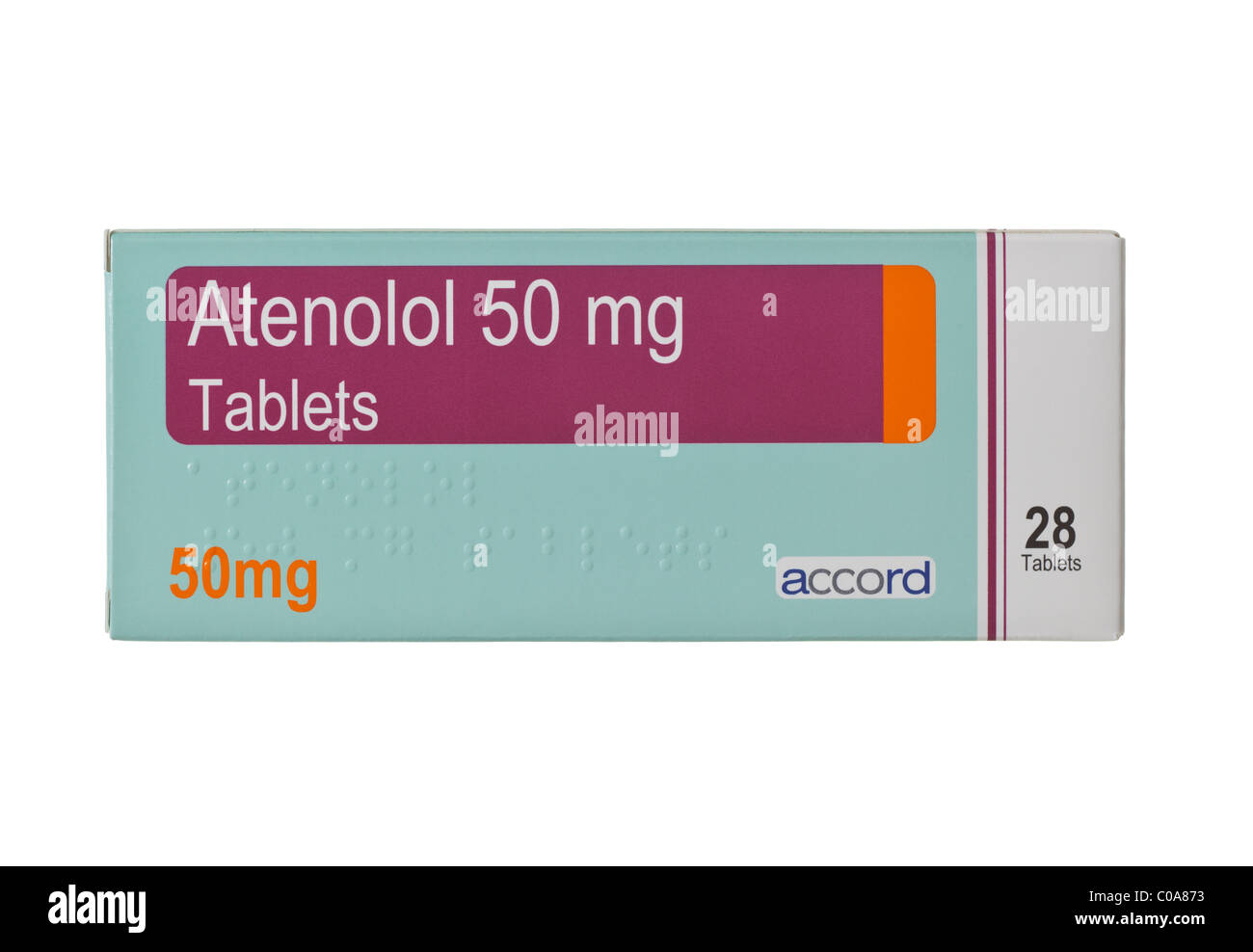 Atenolol tablets Stock Photo