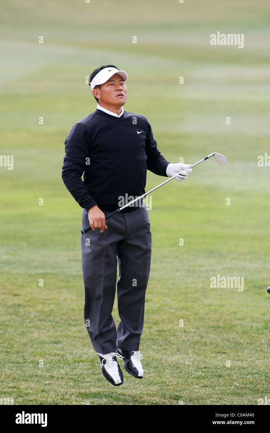 Kj Choi On The 1st Round Of The Ballentine S Championship At The Pinx Golf Club Jeju Island S Korea On March 3 2008 The Stock Photo Alamy