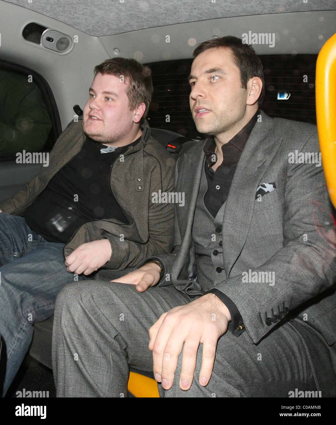 James Corden And David Walliams Leaving Scotts Restaurant In Mayfair After Dining With A Couple 