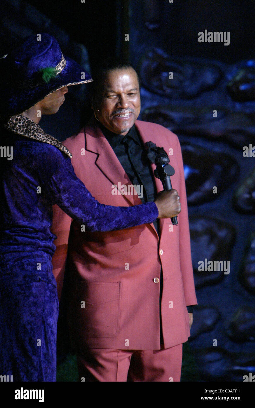 dee williams purple dress Billy Dee Williams '3 ways to get a husband' play at the Warner theatre  Washington DC, USA - 13.03.08 Stock Photo