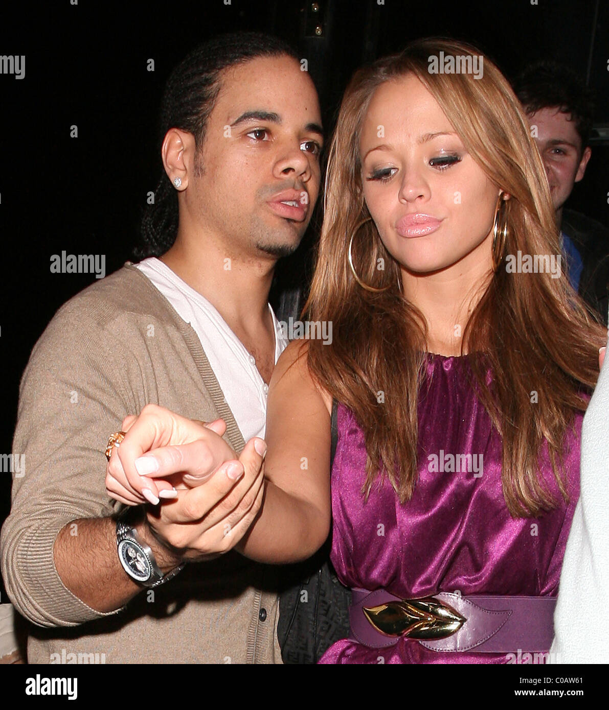 Kimberley Walsh And Boyfriend Justin Scott Leave The 21st Birthday Stock Photo Alamy