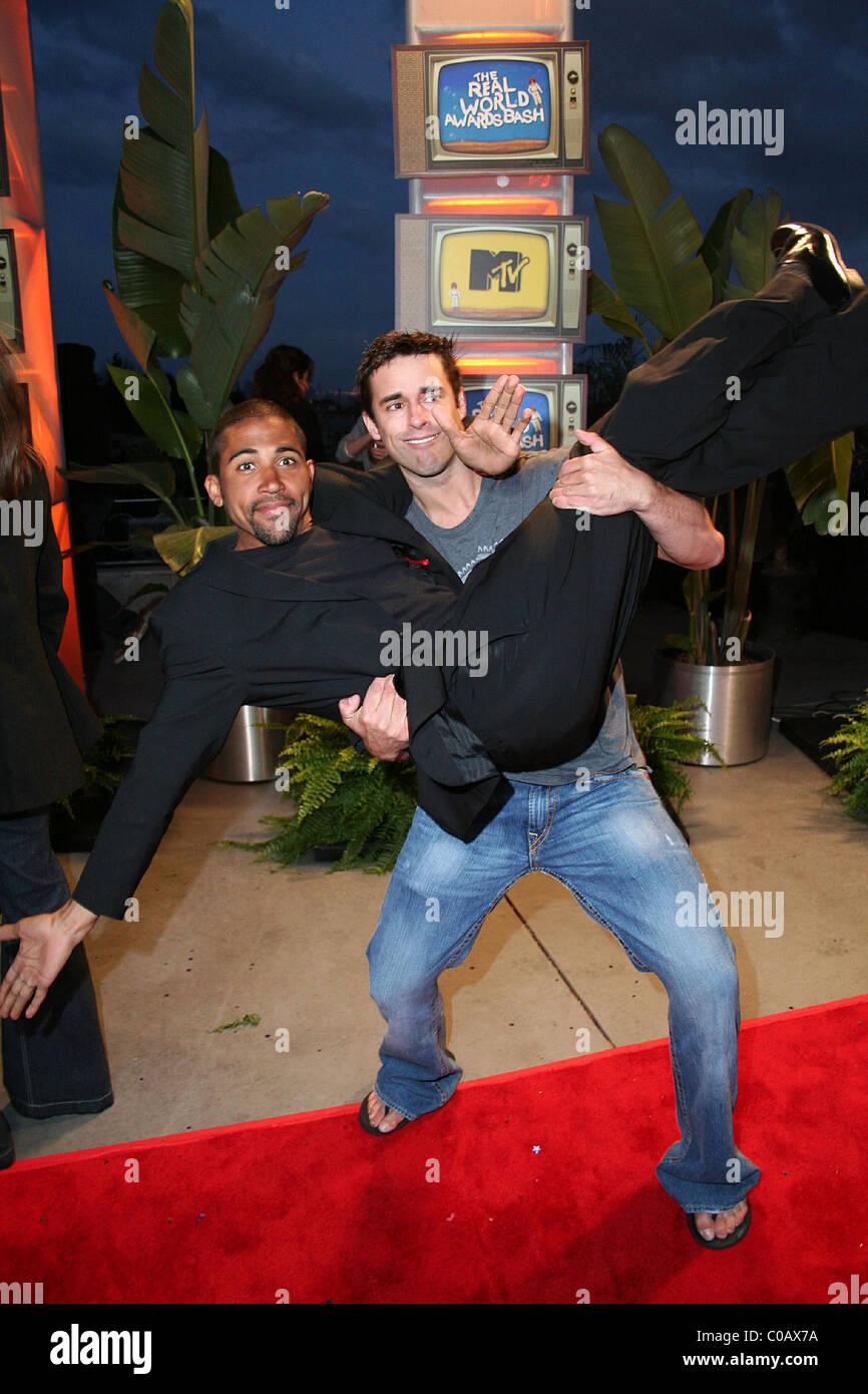 Adam King (Paris) and Ace Amerson (Paris) The Real World Awards Bash - Arrivals The reality stars from the last 19 seasons of Stock Photo
