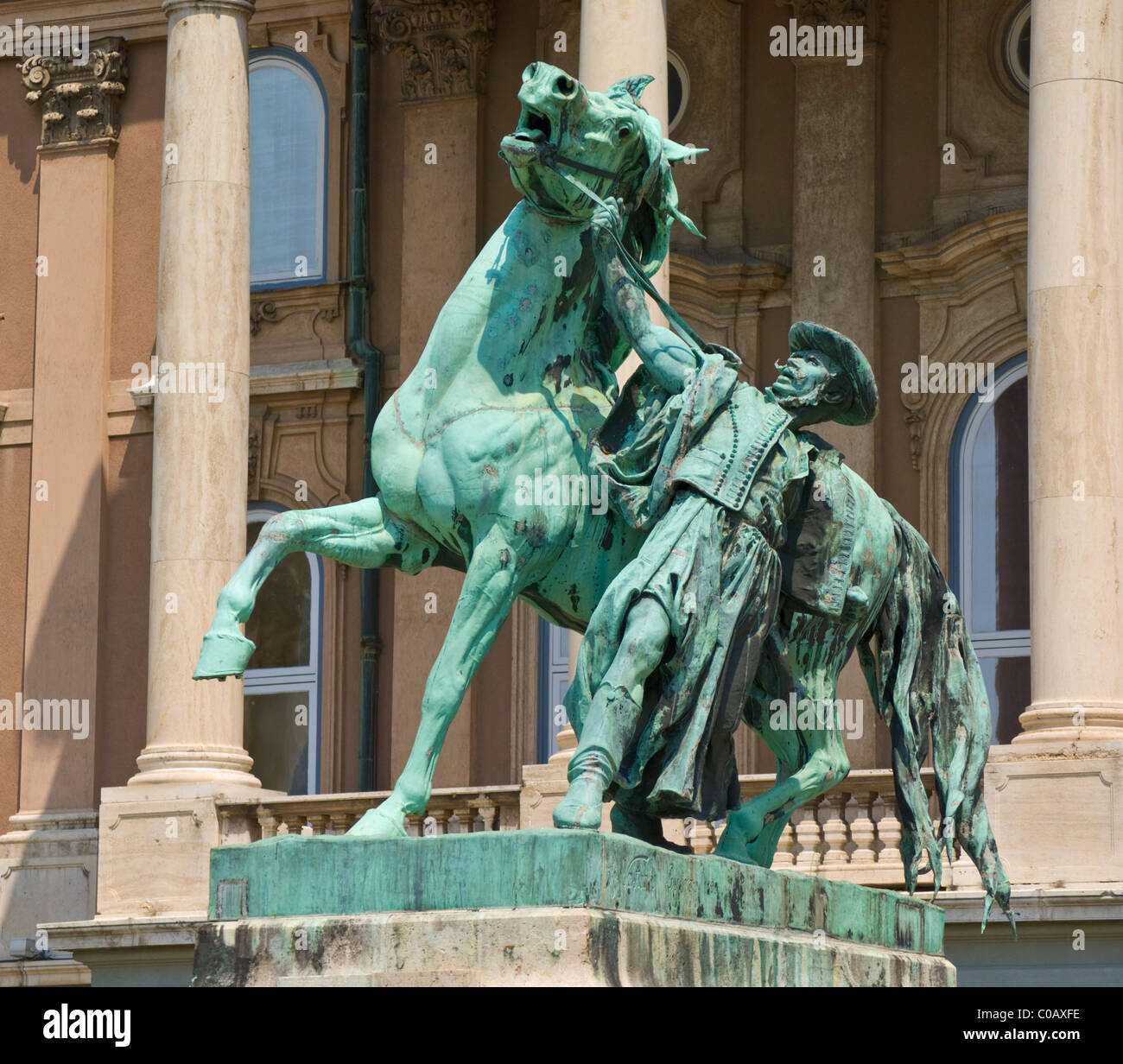 Equestrian Statue by György Vastagh Buda castle Hungarian National Gallery Budapest, Hungary