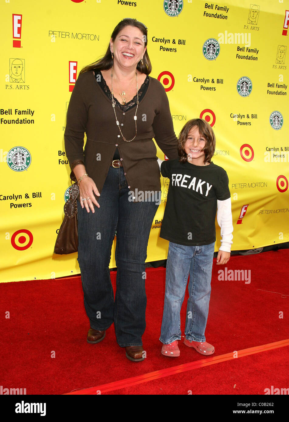 Camryn Manheim and Milo Manheim PS Arts 'Express Yourself' Benefit held at Barker Hanger Santa