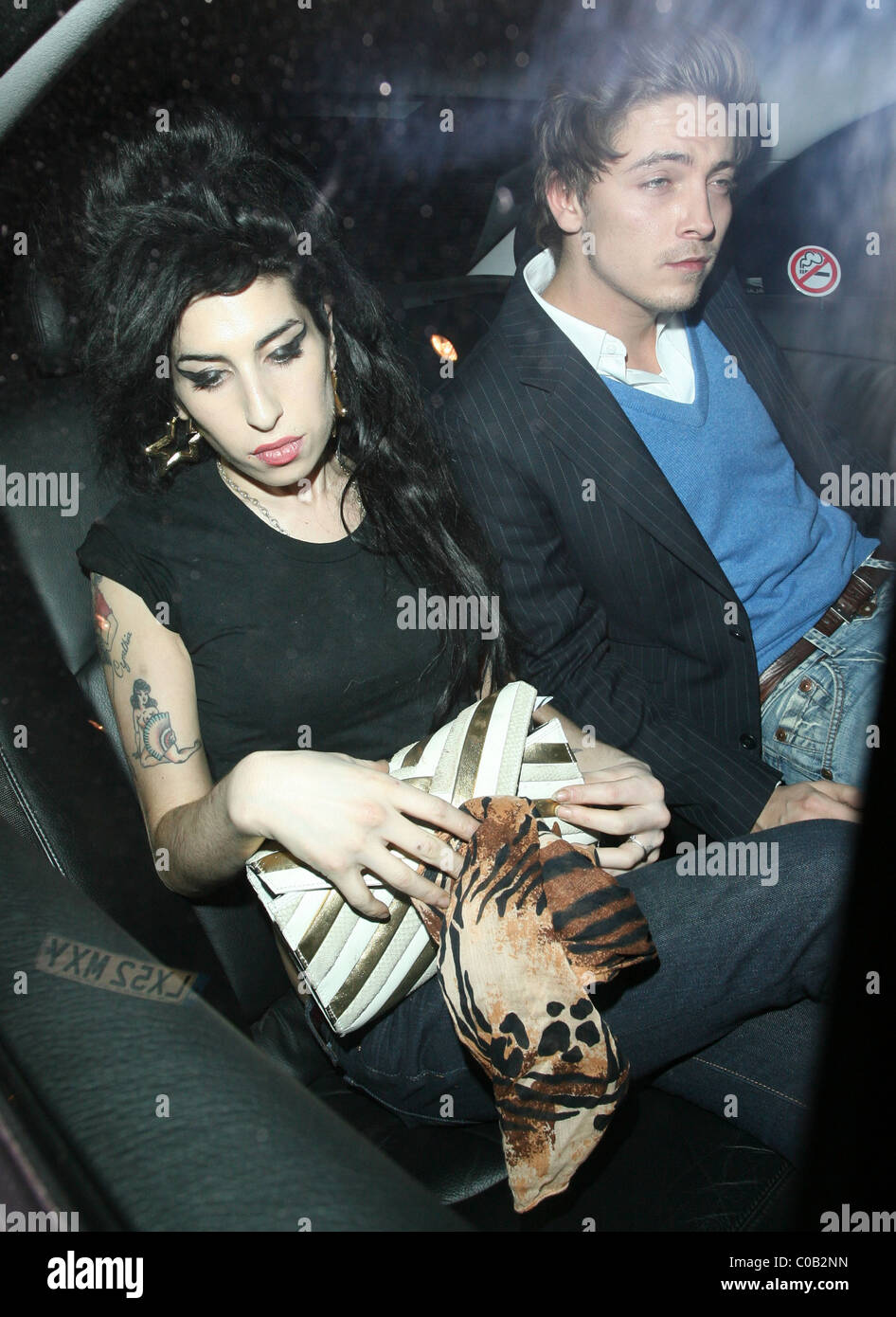 Amy Winehouse and Tyler James leave the singers home at just before 2am, and head to Bungalow8