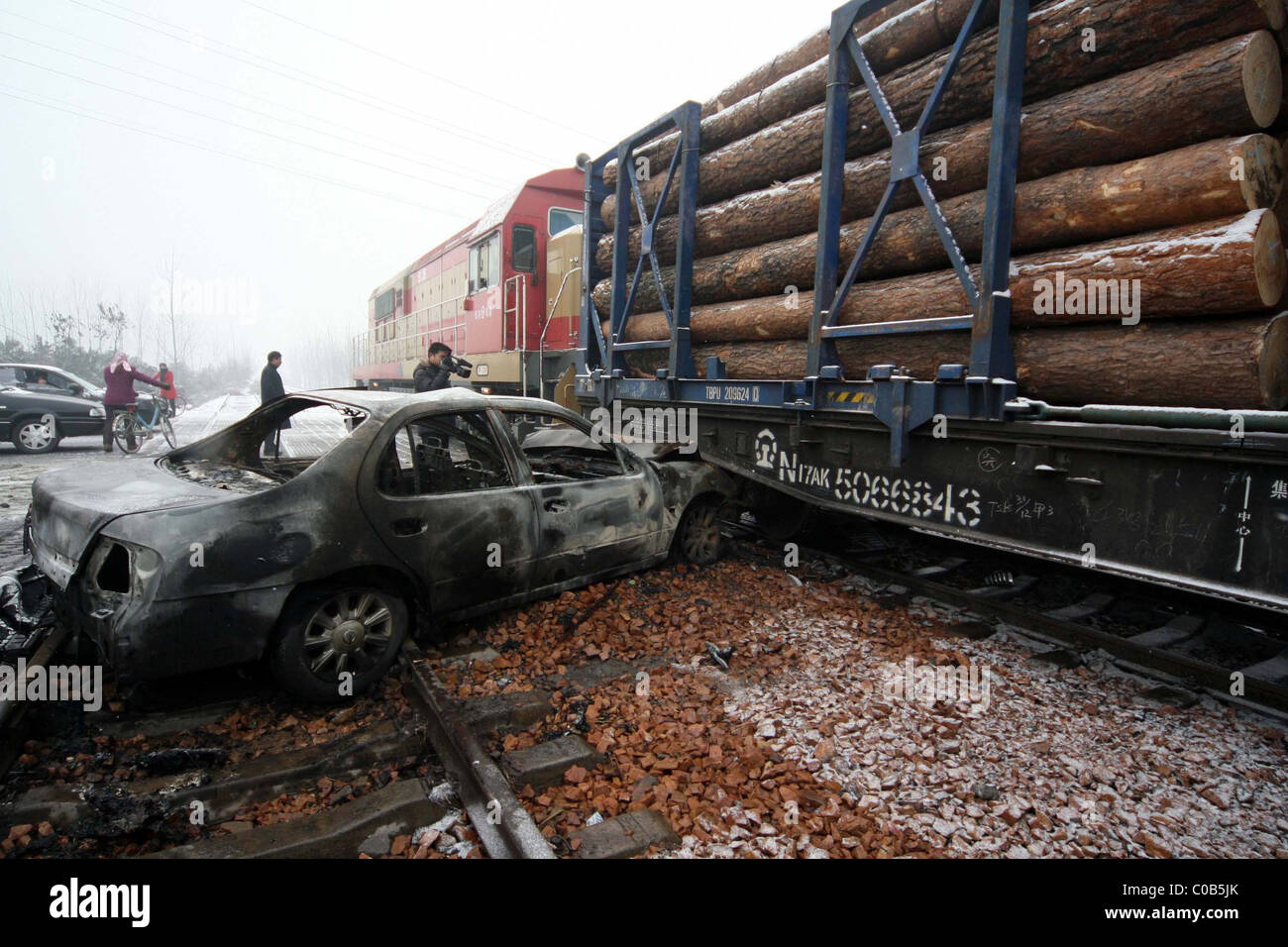 SIGNAL FAILURE CAUSES TRAIN CRASH Amazingly no one was hurt in this level crossing crash in