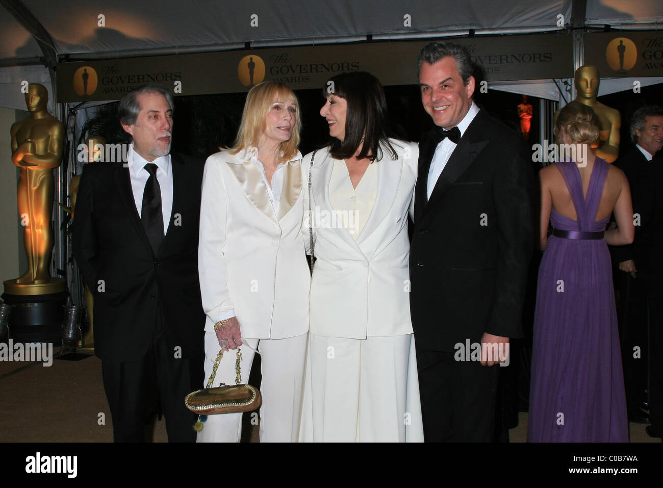 Sally Kellerman and actress Anjelica Huston Academy Of Motion Pictures And Sciences' 2009 Governors Awards Gala - Arrivals held Stock Photo