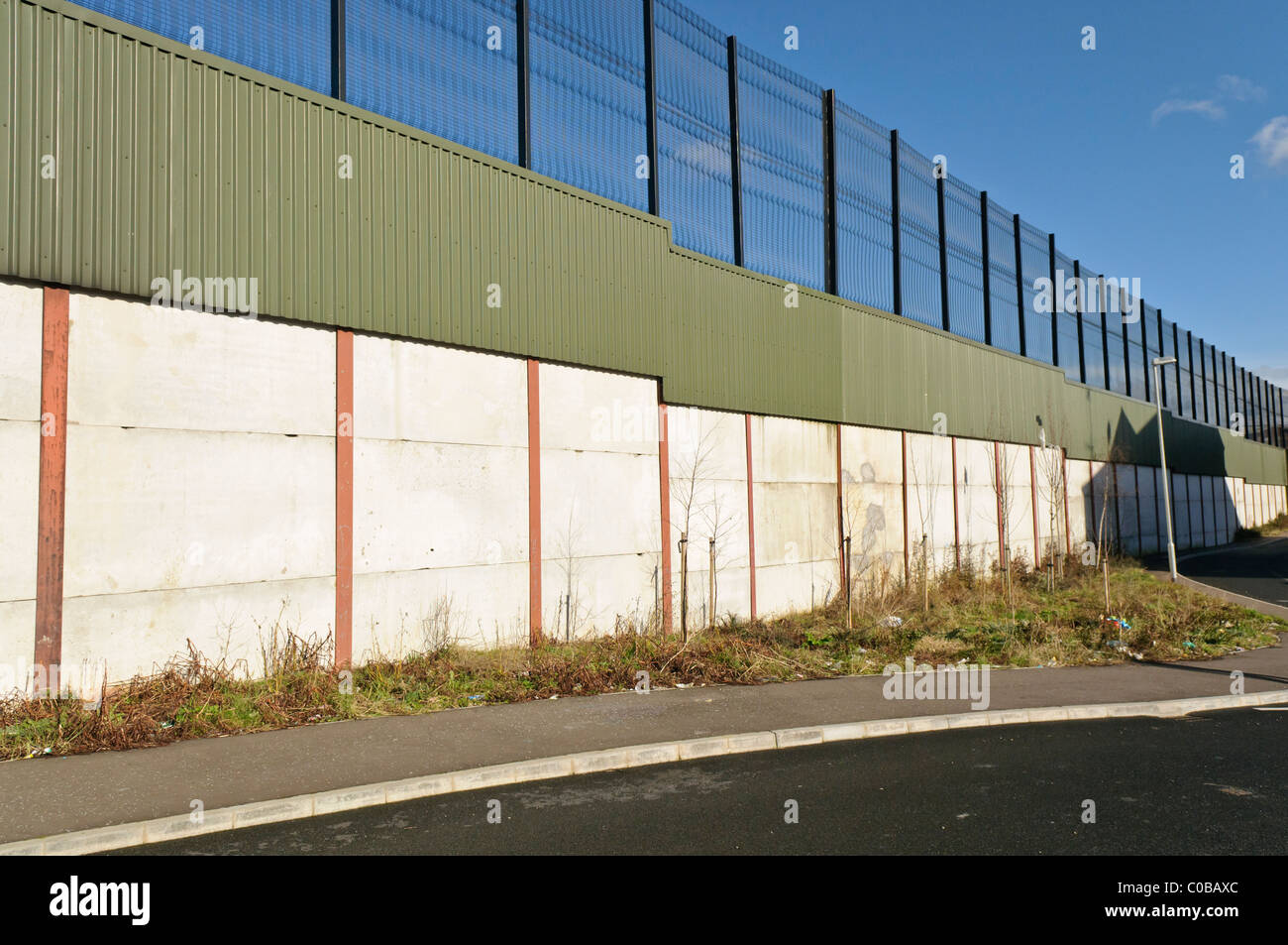 Peace wall in Belfast Stock Photo