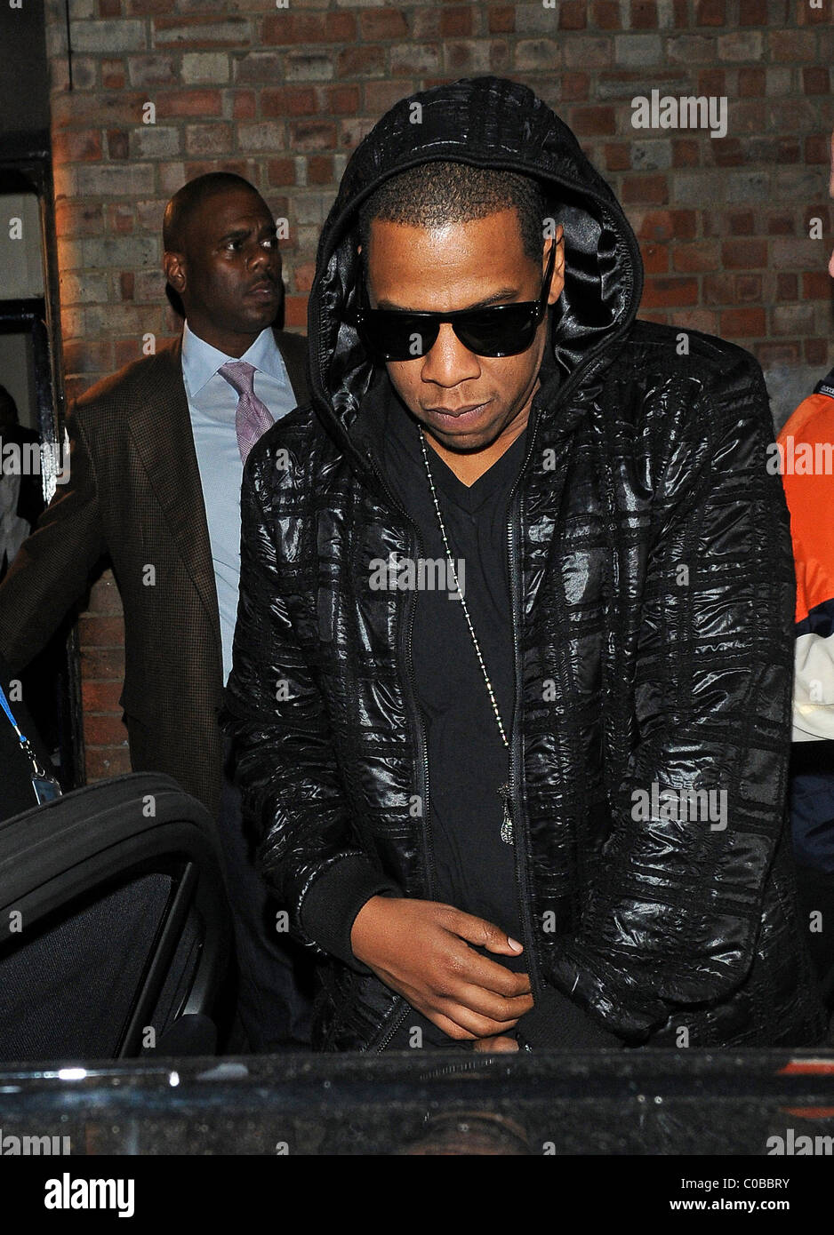 Jay Z Leaving Rihanna Secret Gig To Launch New Album Rated R London England 16 11 09 Stock Photo Alamy