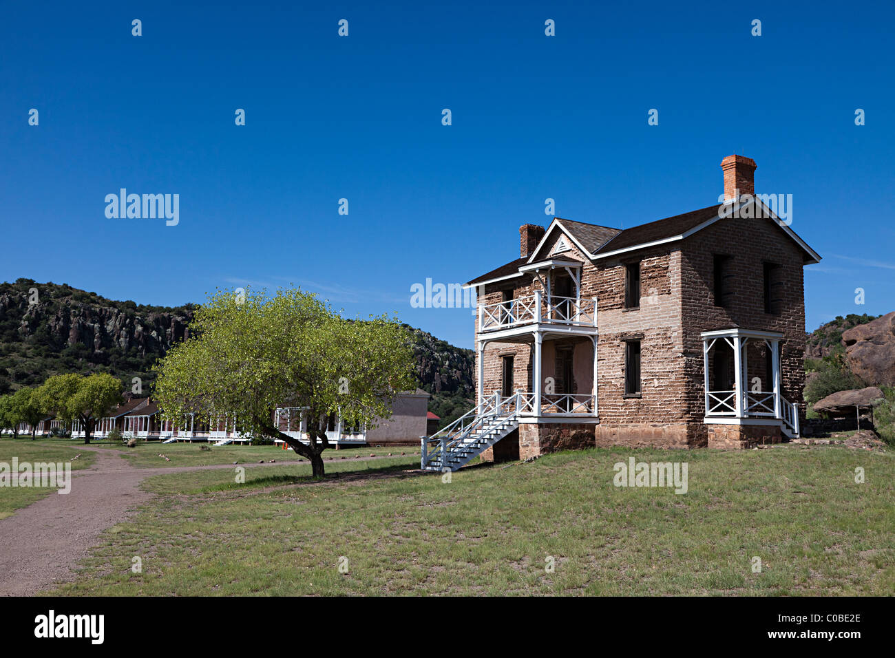 Officer's house at Fort Davis National Historic Site Texas USA Stock