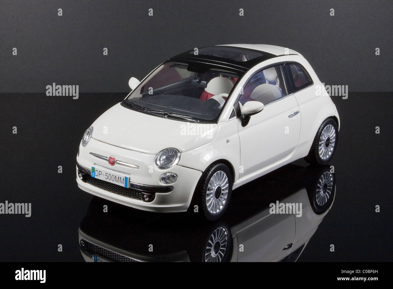 Model of a Fiat 500 saloon. Stock Photo