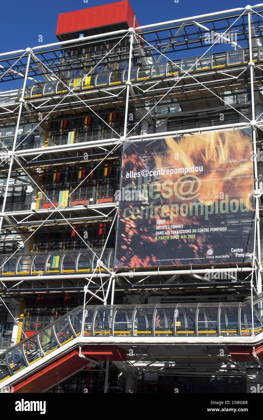 Centre Georges Pompidou paris france Stock Photo