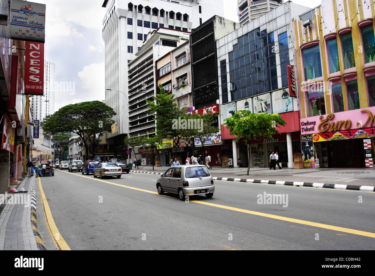 Tunku Abdul Rahman street in Kuala Lumpur, Malaysia Stock Photo 