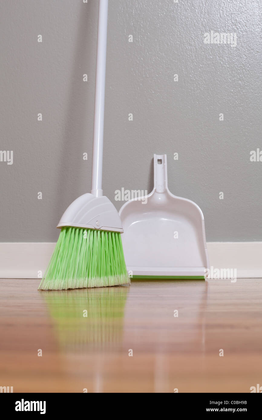 Green broom dust pan on hires stock photography and images Alamy