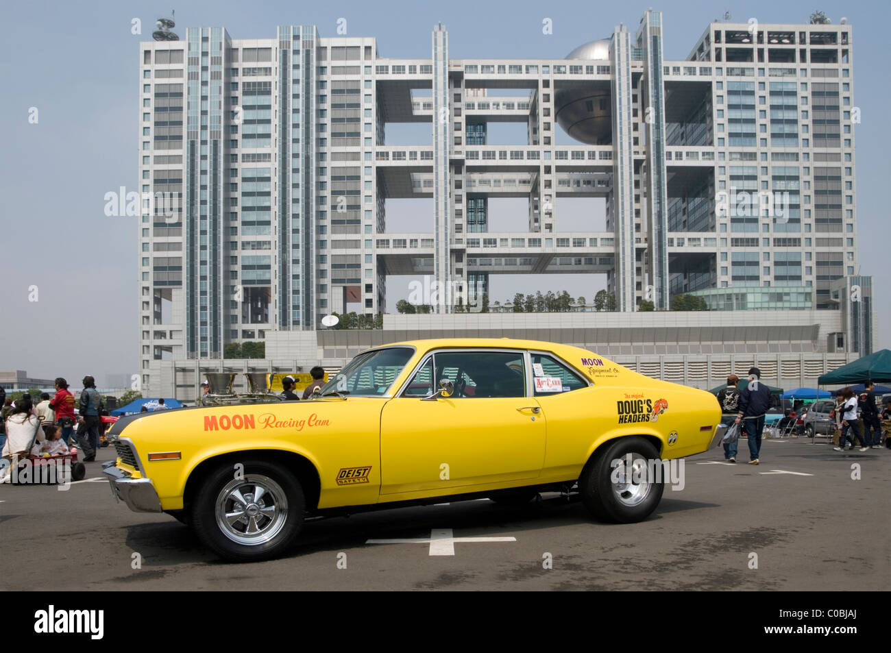 '71 -'72 Nova at the Mooneyes Street Car Nationals. Odaiba, Tokyo Stock Photo