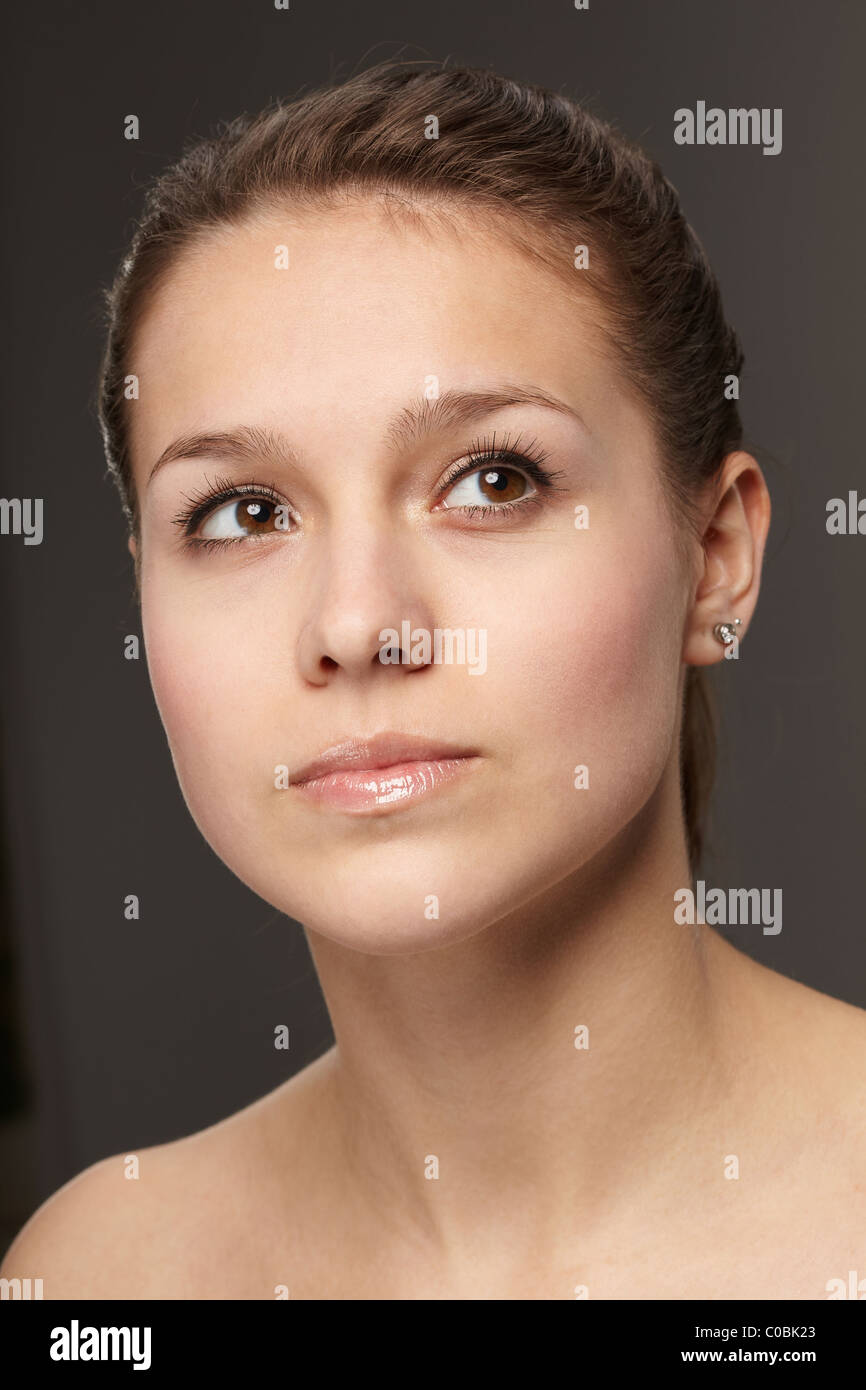 Portrait of young pretty woman Stock Photo - Alamy