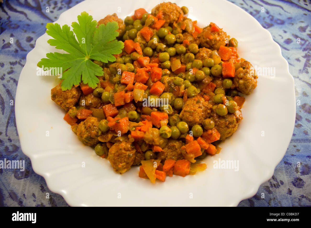 Beef stew with vegetables Stock Photo