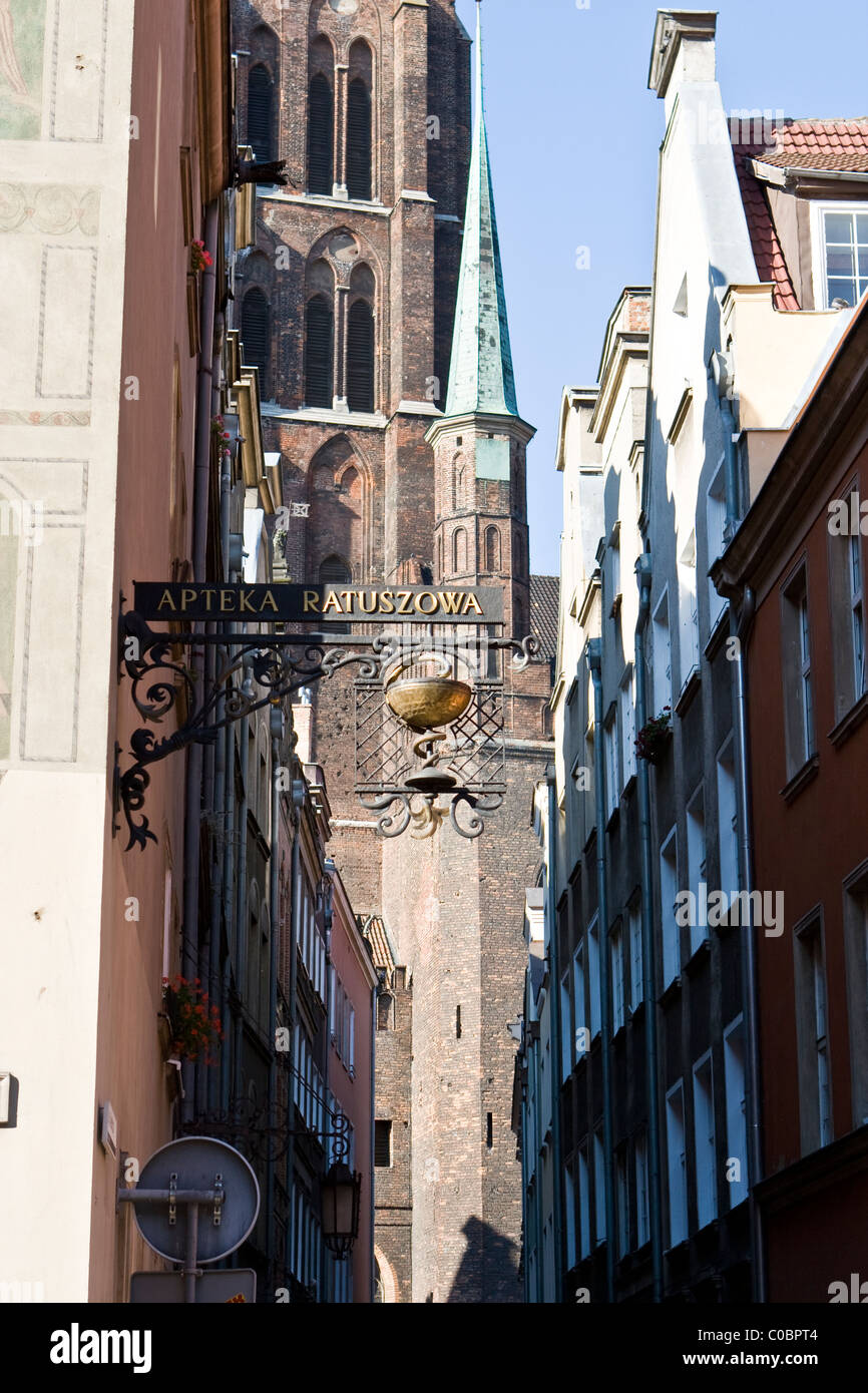 A street in Gdansk Old Town Stock Photo - Alamy