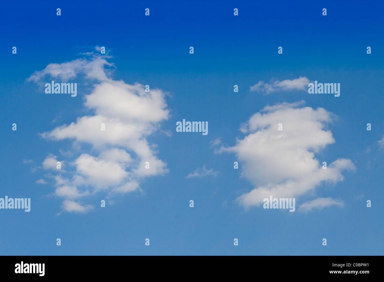 Fluffy cumulus clouds and a blue sky Stock Photo - Alamy