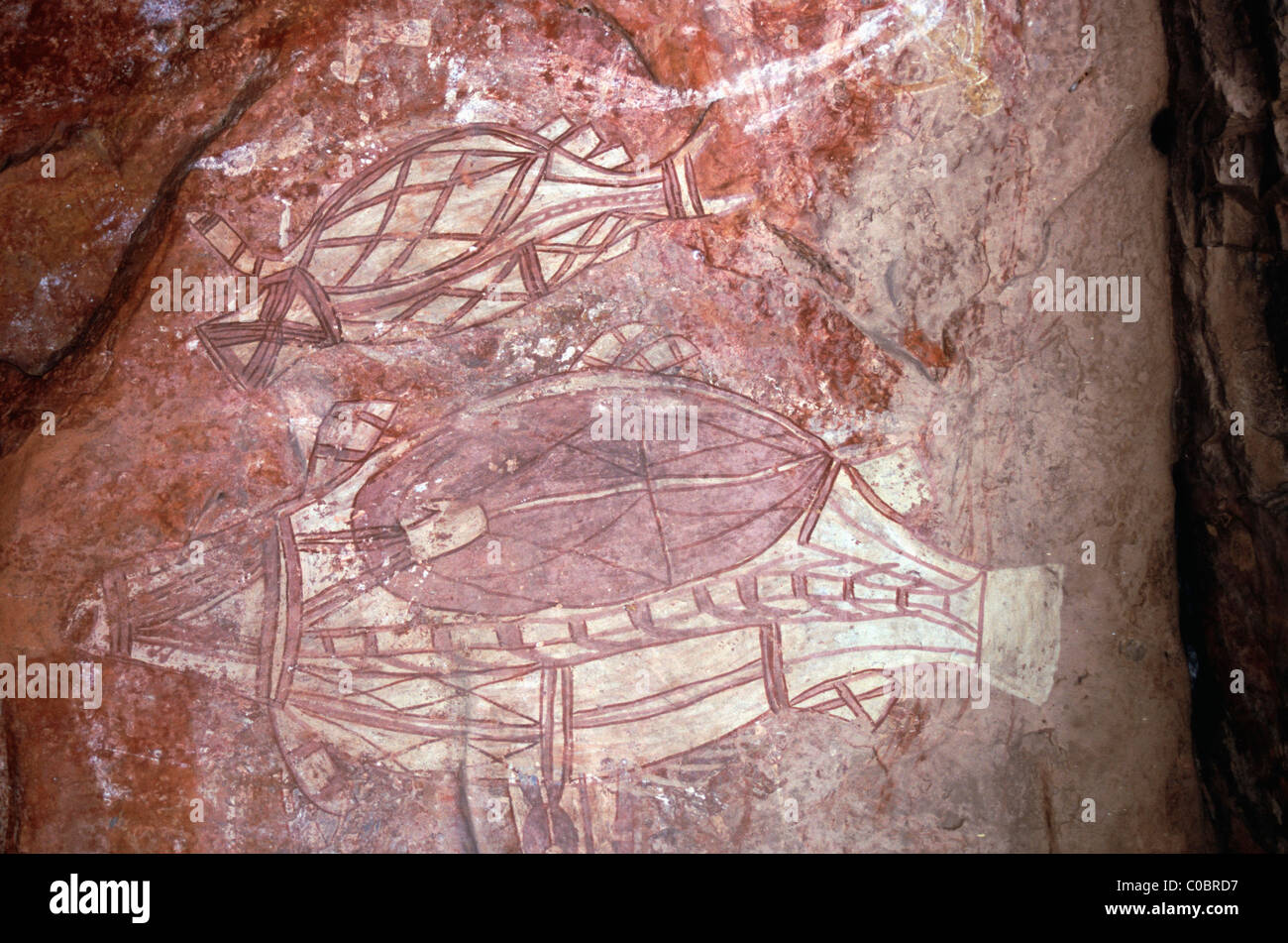 Aboriginal Rock Art Stock Photo