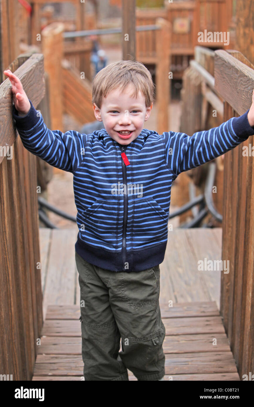 Happy smiling boy playing Stock Photo - Alamy