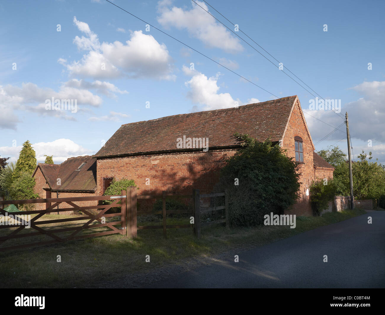 farm farmhouse road house home warwickshire england uk Stock Photo Alamy