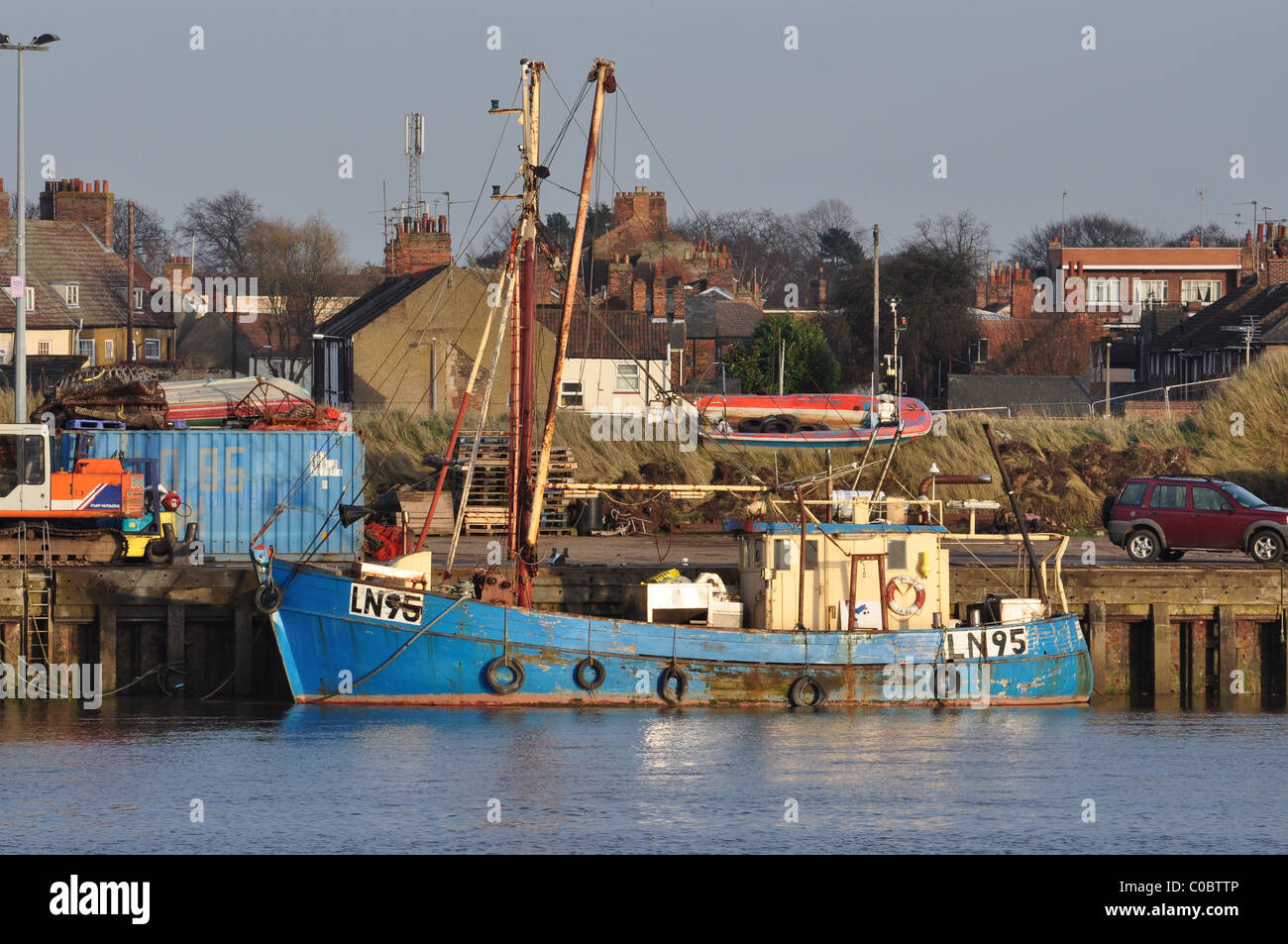 Fishing boat at Boal Quay, King's Lynn, Norfolk Stock Photo Alamy