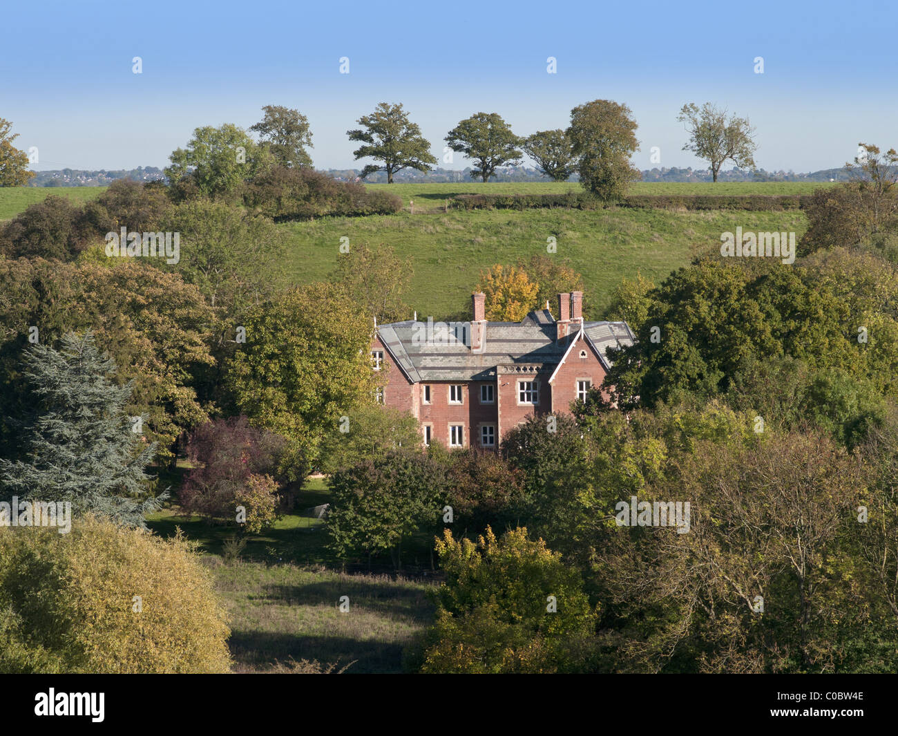 view from hanbury church worcestershire england uk the setting for the fictional village of ambridge in the radio serial the arc Stock Photo