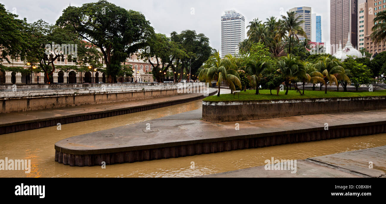 Rivers Klang and Gombak, Masjid Jamek. Stock Photo