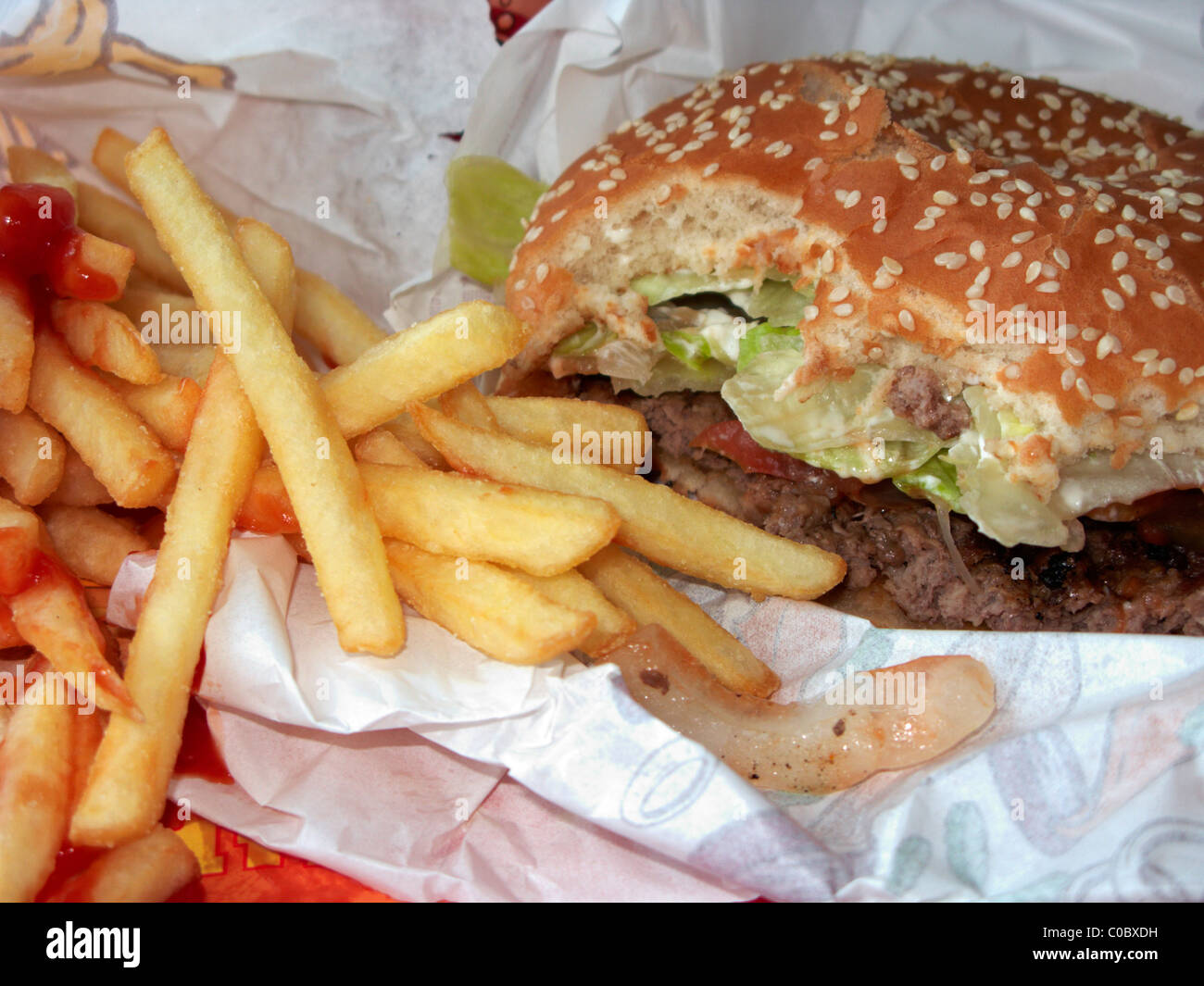 Big king burger hi-res stock photography and images - Alamy