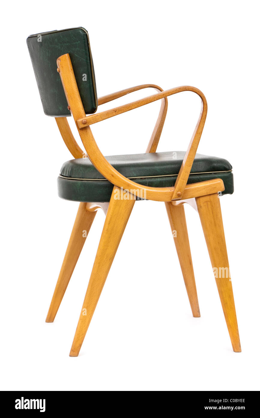 Vintage Danish modernist designer armchair Stock Photo