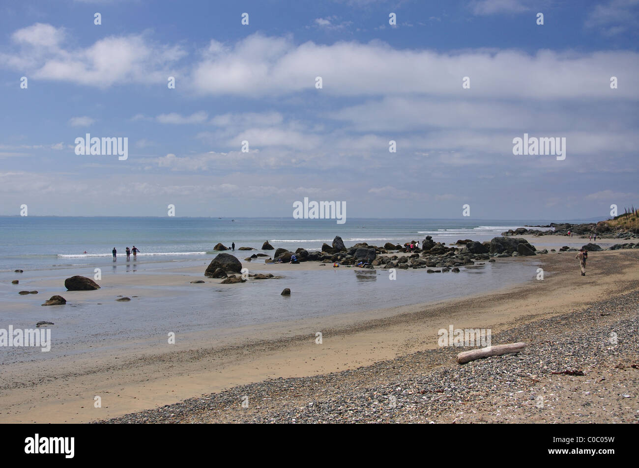 Riverton Rocks Beach, Riverton, Southland, South Island, New Zealand Stock Photo