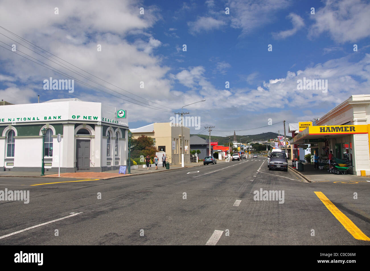 Palmerston Street, Riverton, Southland, South Island, New Zealand Stock Photo