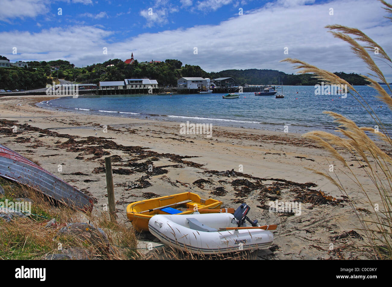 Beach waterfront, Oban, Halfmoon Bay, Stewart Island (Rakiura