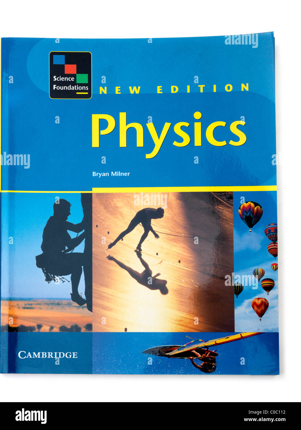 Front cover of an a level physics textbook stock photo alamy