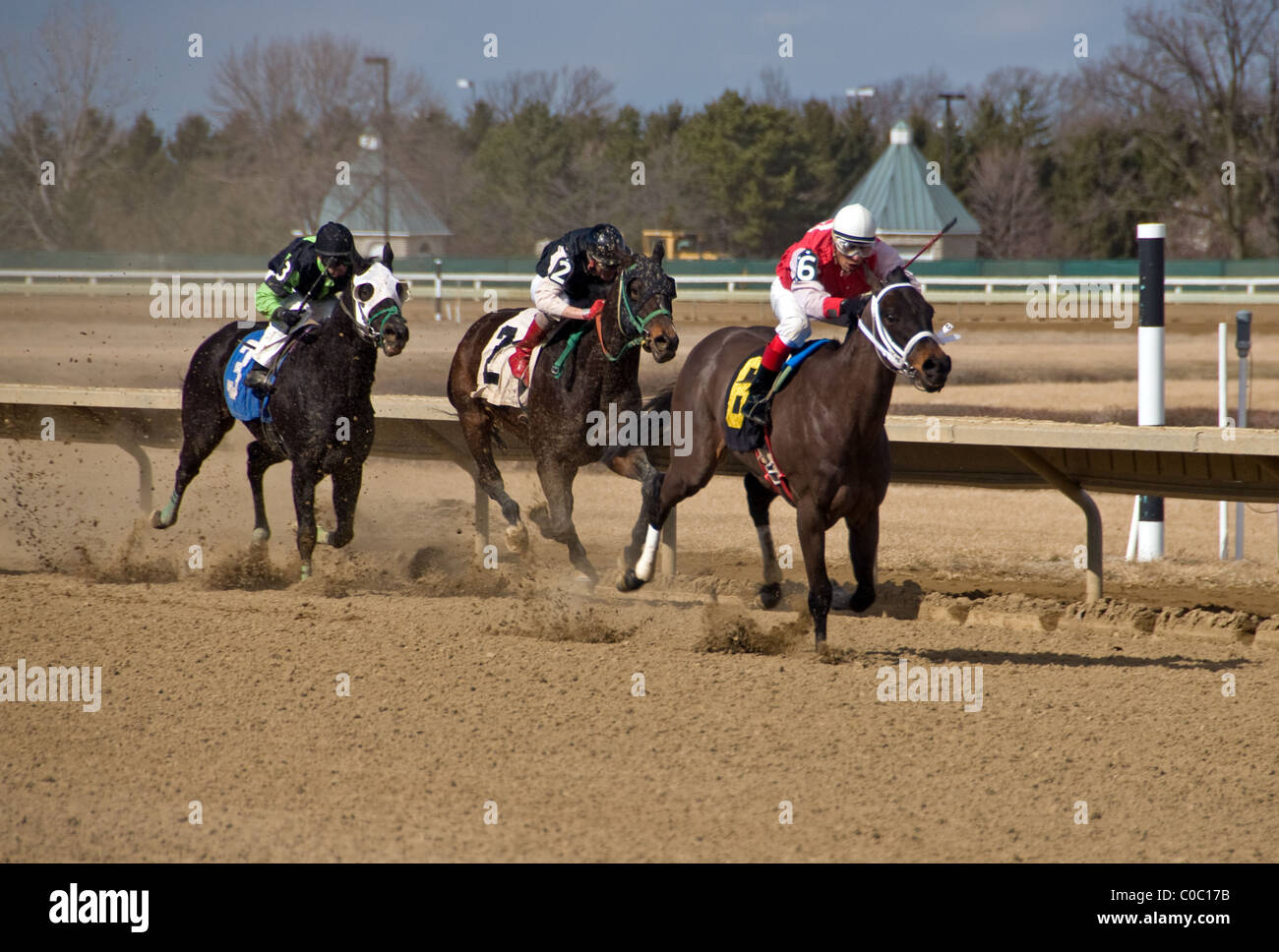 Horse racing Ohio USA Stock Photo Alamy