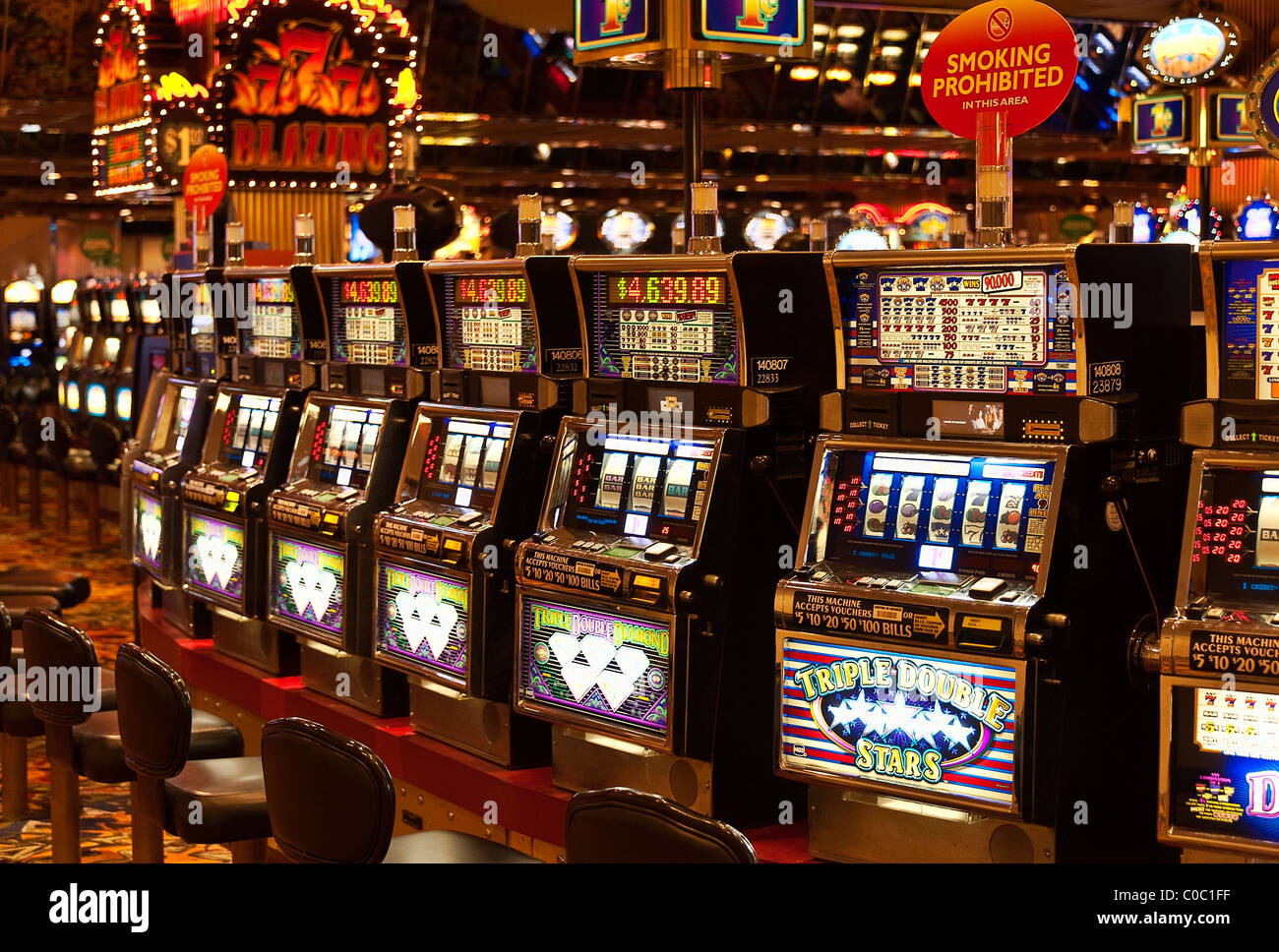 Slot machines. Stock Photo